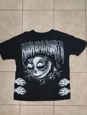 Civil Regime X Rick And Morty Hesh All Day T Shirt Y2K Black Tee Unisex Size M